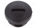 Stopper; M16; 1.5; polyamide; black; Thread: metric; 7mm; 10pcs. ALPHA WIRE HPM16-BK080