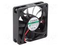 Fan: DC; axial; 24VDC; 60x60x15mm; 51.38m3/h; 36.2dBA; Vapo; 5400rpm SUNON MF60152VX-A99-A