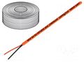 Wire: polimer optical fiber; HITRONIC® POF; Øcable: 6mm; duplex LAPP DUPLEX-FD-PE-PUR