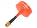 Antenna; red; SMA; 5800MHz; 35x62mm; 50Ω; Antenna: WiFi; 3dBi EMAX FOXEER5.8G/3-R