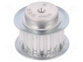 Belt pulley; T5; W: 16mm; whell width: 27mm; Ø: 29.4mm; aluminium OPTIBELT 27-T5-19-200ZA