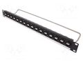 Connector: USB A; patch panel; screw; rack; M3; Height: 1U CLIFF CP30175