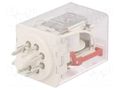 Relay: electromagnetic; DPDT; Ucoil: 24VAC; Icontacts max: 10A HONGFA RELAY HF10FH/024A-2ZDT
