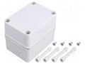 Enclosure: multipurpose; X: 80mm; Y: 110mm; Z: 85mm; PICCOLO; grey FIBOX PCB85G