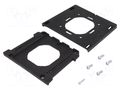 Wall mounting element; polyamide; black; BoPad; 75x75mm BOPLA VESA-WB-9005