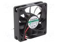 Fan: DC; axial; 24VDC; 60x60x15mm; 38.53m3/h; 29.2dBA; Vapo; 3900rpm SUNON MF60152V2-A99-A