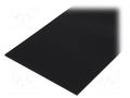 Sheet; Dim: 497x1000mm; Thk: 3mm; black; Features: antistatic; 0.5m2 MITSUBISHI CHEMICAL ADV. MATERIALS 30401194C003050010