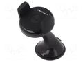 Phone holder; black; for windscreen; 5W; 5V/1A; Len: 1m; W: 113mm QOLTEC QOLTEC-51226