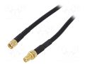 Cable; 10m; RP-SMA male,RP-SMA female; black; 50Ω Goobay SMA-M/F-010