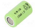 Re-battery: Ni-MH; 1/2A; 1.2V; 1100mAh; Ø16.3x27.4mm JJJ ACCU-1/2A110/JJJ