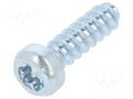 Screw; for plastic; 3x10; Head: cheese head; Torx® PLUS; 10IP; zinc BOSSARD B3.0X10/BN20173