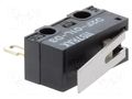 Microswitch SNAP ACTION; 0.1A/30VDC; with lever; SPDT; Pos: 2; D2F OMRON Electronic Components D2F-01L-D3