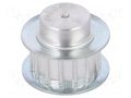 Belt pulley; AT5; W: 10mm; whell width: 21mm; Ø: 22.65mm; aluminium OPTIBELT 21-AT5-15-200ZA