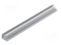 Profiles for LED modules; white; L: 1m; EDGE10; aluminium; edge TOPMET TOP-EDGE10/WH-1M