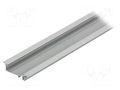 Profiles for LED modules; natural; L: 1m; FLAT8; aluminium TOPMET TOP-FLAT8/A-1M