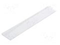 Cover for LED profiles; transparent; 1m; Kind of shutter: C9 TOPMET TOP-V3450016