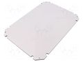 Mounting plate; insulating; W: 250mm; L: 350mm; Thk: 5mm; GEOS; grey SPELSBERG GEOS-MPI-3040