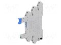 Socket; PIN: 5; 6A; 250VAC; for DIN rail mounting; spring clamps HONGFA RELAY 41F-1Z-C4-2