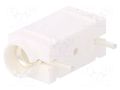 Connector: 4mm banana; socket; 250VDC; 10A; white; silver plated DELTRON 571-0600