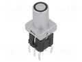 Switch: keypad; Pos: 2; SPST-NO; 0.05A/12VDC; silver; LED; yellow HIGHLY ELECTRIC PB6149L-2-102