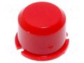 Button; round; red; Ø9.6mm; plastic MEC MEC1D08