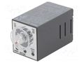 Timer; 0,1s÷180h; SPDT + SPDT; 250VAC/3A,30VDC/1A; Usup: 24VAC IDEC GT3A-2AD24