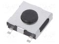 Microswitch TACT; Pos: 2; 0.05A/12VDC; SMT; none; 4.6x4.6mm; 1.5mm JIANFU TVCM04N016BB