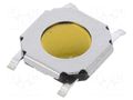 Microswitch TACT; Pos: 2; 0.05A/12VDC; SMT; none; 5.2x5.2mm; 1mm JIANFU TVCM15W010BB