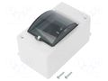 Enclosure: for modular components; IP20; white; No.of mod: 3; MINI ELEKTRO-PLAST NASIELSK EPN-2303-11