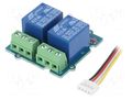 Relay; Grove; Usup: 5VDC; Ch: 2; Uswitch: max.30VDC; max.250VAC; 10A SEEED STUDIO SEEED-103020132