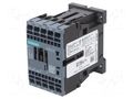 Contactor: 3-pole; NO x3; Auxiliary contacts: NO; 24VDC; 12A; 3RT20 SIEMENS 3RT2017-2BB41