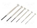 Kit: screwdrivers; precision; Phillips,slot; box; 6pcs. ENGINEER FUT.DM-30