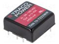 Converter: DC/DC; 15W; Uin: 36÷160VDC; Uout: 12VDC; Uout2: -12VDC TRACO POWER THN15-7222WIR