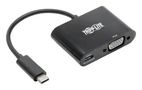 USB-C TO VGA ADAPTER W/PD CHARGE, BLACK U444-06N-VB-C