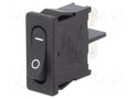 ROCKER; SPST; Pos: 2; ON-OFF; 6A/250VAC; IP40; 100mΩ; UL94V-2; copper Marquardt 01901.1103-02