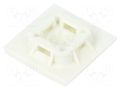 Holder; screw,self-adhesive; polyamide; white; Ht: 5.1mm; L: 25.4mm PANDUIT ABM100-A-C