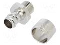 Straight terminal connector; Thread: metric,outside; brass; IP54 ANAMET EUROPE FCD/FCE12-M12-FF