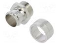 Straight terminal connector; Thread: metric,inside; brass; IP40 ANAMET EUROPE FCEN25-M25-FF