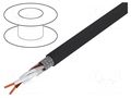 Wire; UNITRONIC® Li2YCYv (TP); 1x2x0.5mm2; PVC; black; 50V LAPP LI-2YCYV-1X2X0.5