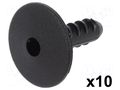 Trim clip; 10pcs; Fiat; OEM: 718202808; L: 24.9mm; polyamide; black ROMIX RX-10159