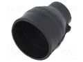 Heat shrink boot; glueless,straight; 13mm; L: 38mm; black; RAYCHEM TE Connectivity 202K121-100-0