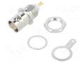 Connector: BNC; socket; female; straight; 50Ω; soldering; POM; brass AMPHENOL RF 112424