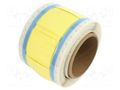 Heat shrink markers; 50mm; yellow; Shrinking ratio: 3: 1 TE Connectivity 7992730001