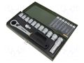Wrench-set; 6-angles,socket bits,socket spanner; 1/2"; 14pcs. PROXXON PRN23604