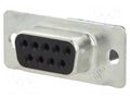 Connector: D-Sub; PIN: 9; plug; female; for cable; straight; crimped TE Connectivity 205203-3