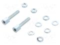 D-Sub accessory KIT SCREWLOCK FEMALE CLEAR ZIN TE Connectivity 5207719-3
