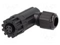 Connector: M12; plug; PIN: 3; female; 250V; angled 90°; IP67,IP68 AMPHENOL LTW 12P-03BFFB-SR7001