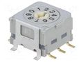 Encoding switch; DEC/BCD; Pos: 10; horizontal; Rcont max: 30mΩ NKK SWITCHES ND3FR10B