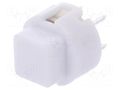 Switch: keypad; Pos: 2; SPST-NO; 0.01A/32VDC; white; THT; 1.3N; D6 C&K D6Q-W