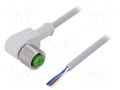 Cable: for sensors/automation; M12; PIN: 4; angled; 5m; plug; 250VAC MURR ELEKTRONIK 7014-12341-2140500